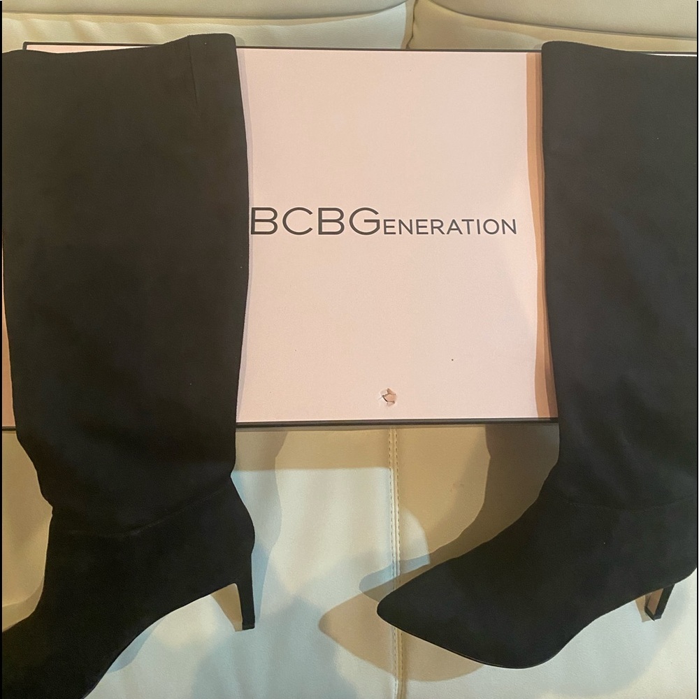 BCBG suede modern boots